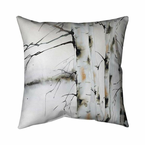 Begin Home Decor 20 x 20 in. Winter Birches-Double Sided Print Indoor Pillow 5541-2020-LA132-1